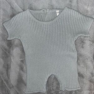 Oat & Co blue baby romper